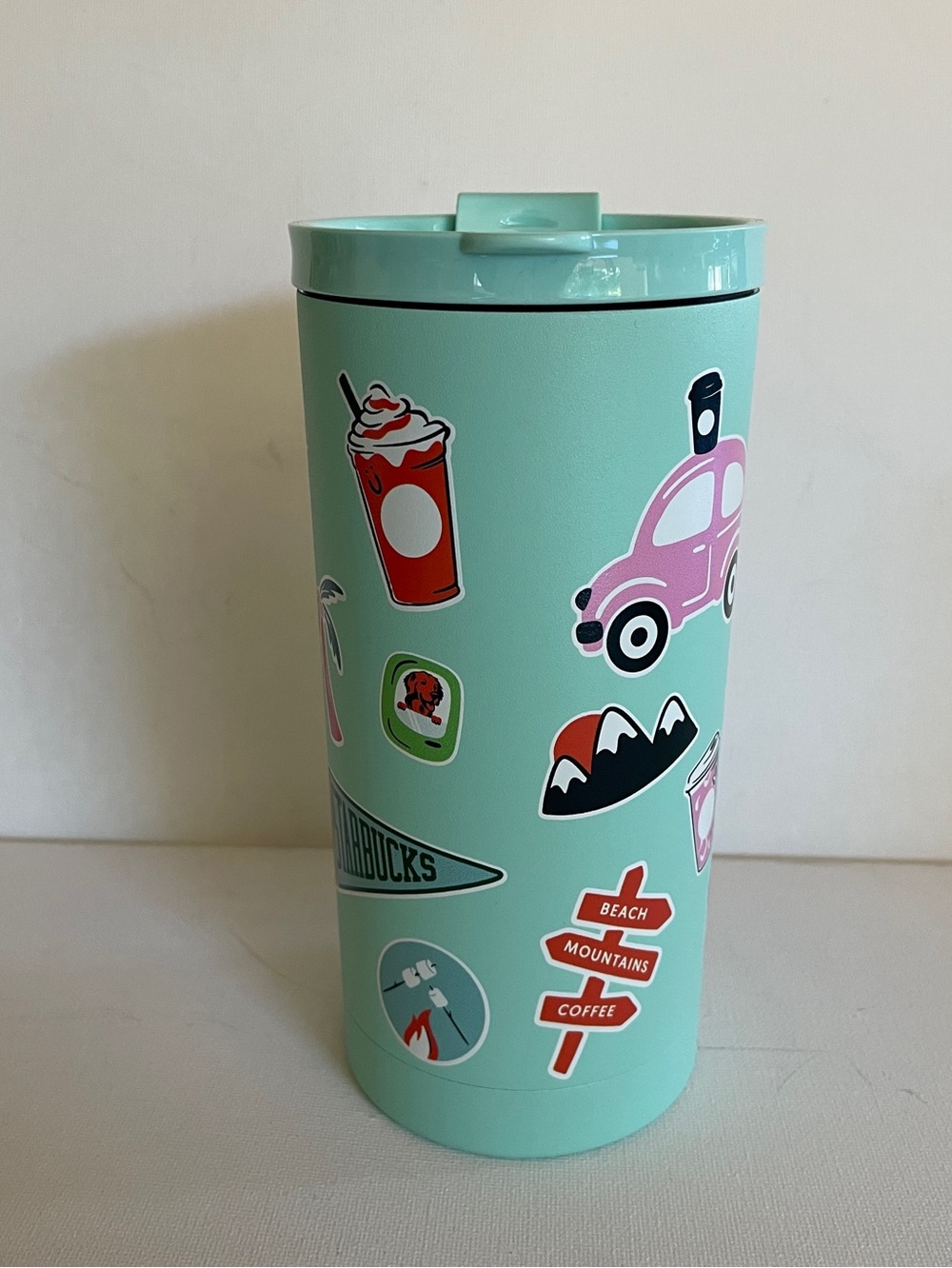 💚 NEW Starbucks Road Trip Collection 2026 Sticker Stainless Steel Tumbler 16 oz